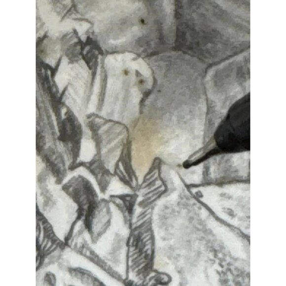 B.W. Neway 1989 Original Pencil Drawing Vintage Sketch Artwork Framed - Picture 6 of 6